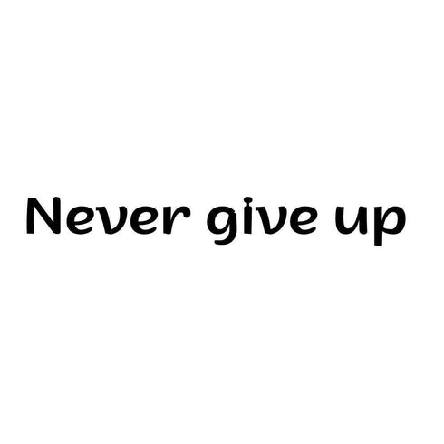 Тимчасове тату - Never give up